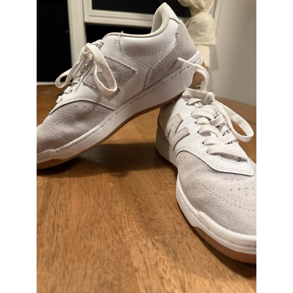 New Balance 480 White Suede Leather Court Sneakers Low Top BBW480GG1 Size 8